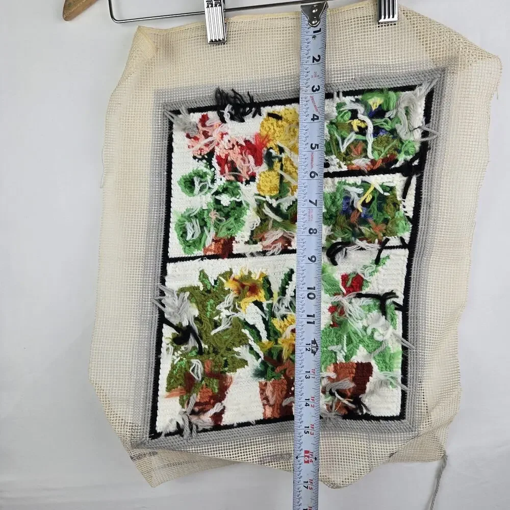 Vintage Greenhouse Needlepoint Unfinished By Caron.‎ Read